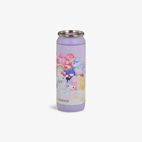 Angle View | Hello Kitty® and Friends x Care Bears™ 16 Oz Can::::Secure mouth-opening tab