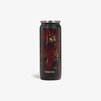 Front View | Slayer Reign in Blood 16 Oz Can::::Durable stainless steel