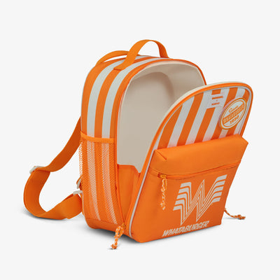 Open View | Whataburger Mini Convertible Backpack Cooler::::Insulated liner keeps contents cold