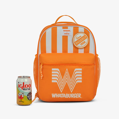 Size View | Whataburger Mini Convertible Backpack Cooler::::Holds up to 12 cans