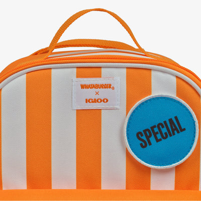 Details View | Whataburger Mini Convertible Backpack Cooler::::All-over custom print & trims