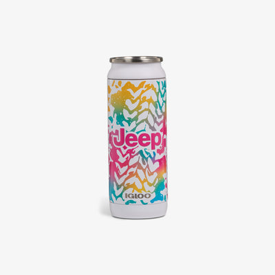 Front View | Jeep® Off-Road 16 Oz Can::Bright::Durable stainless steel