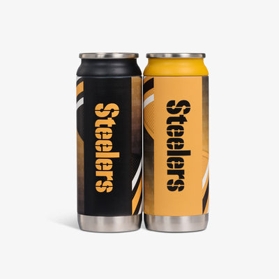 Back View | Pittsburgh Steelers Home & Away 16 Oz Can 2-Pack::::