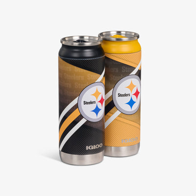 Angle View | Pittsburgh Steelers Home & Away 16 Oz Can 2-Pack::::