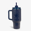 Front View | Dallas Cowboys 32 Oz Leopard Flip ‘n’ Sip Travel Mug