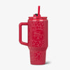 Front View | San Francisco 49ers 32 Oz Leopard Flip ‘n’ Sip Travel Mug