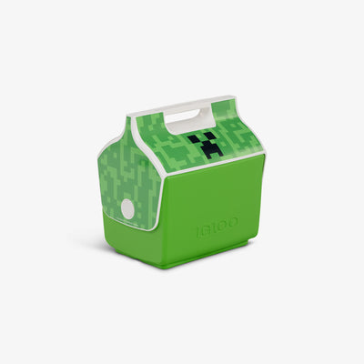 Angle View | Minecraft Creeper Little Playmate 7 Qt Cooler::::Trademarked tent-top design