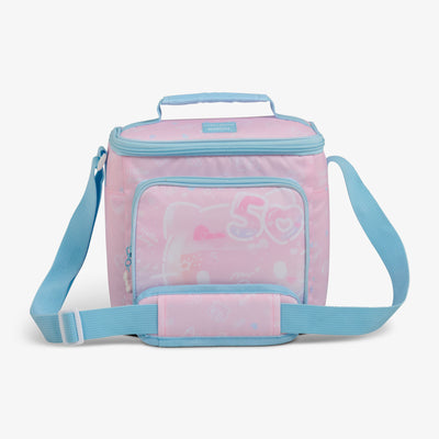 Front View | Hello Kitty® 50th Anniversary Square Lunch Cooler Bag::::Custom screenprint 