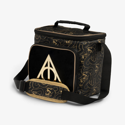 Angle View | HARRY POTTER Dark Arts™ Square Lunch Cooler Bag::::Exterior storage pocket