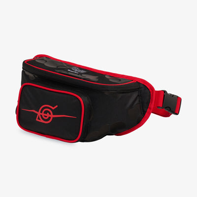 Angle View | NARUTO SHIPPUDEN Akatsuki Fanny Pack::::GRS recycled material