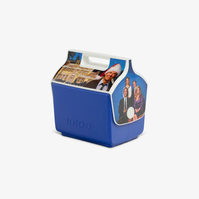 Angle View | National Lampoon’s Christmas Vacation Little Playmate 7 Qt Cooler::::Trademarked tent-top design