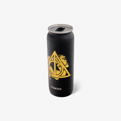 Angle View | HARRY POTTER Dark Arts™ Symbols 16 Oz Can::::Splashproof slider tab