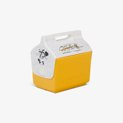 Angle View | Peanuts 75th Anniversary Little Playmate 7 Qt Cooler::::Trademarked tent-top design