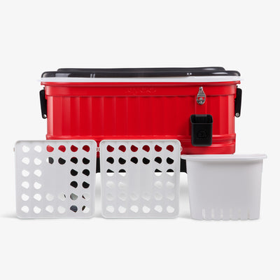 Accessories View | Party Bar 125 Qt Cooler::Red Star::Removable drink dividers