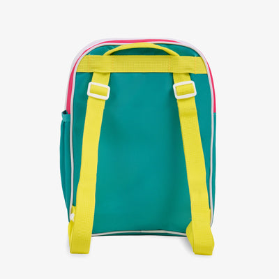 Back View | Retro Mini Convertible Backpack::Jade::Convertible straps 