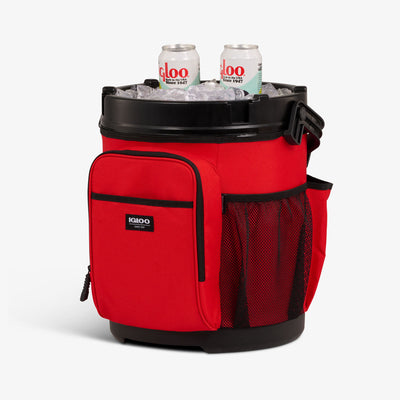 Open View | 20 Qt Cooler Bucket::Red Heat::MaxCold Ultra insulation