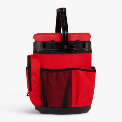 Profile View | 20 Qt Cooler Bucket::Red Heat::Softside exterior w/storage