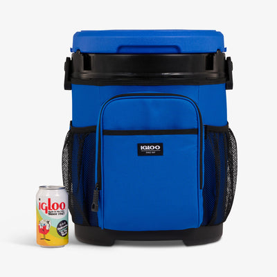 Size View | 20 Qt Cooler Bucket::Sport Blue::Fits up to 24 cans