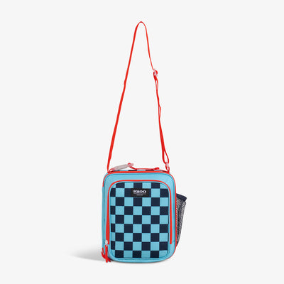 Strap View | Kids Lunch Vertical Cooler Bag::Checkers::Adjustable shoulder strap