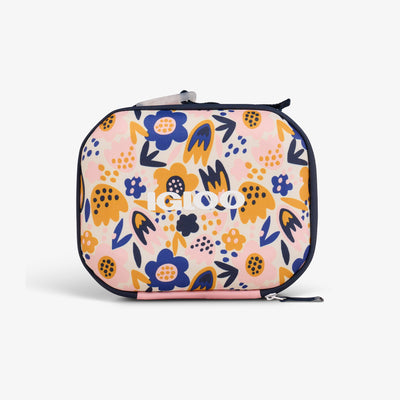 Front View | Kids Mini Modern Lunch::Floral::Crush-proof design