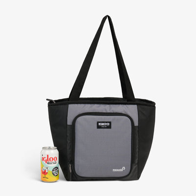 Size View | Latitude 16-Can Tote Cooler::Carbonite::Holds 16 cans 