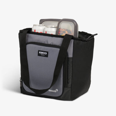 Open View | Latitude 16-Can Tote Cooler::Carbonite::MaxCold insulation 