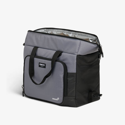 Open View | Latitude Snapdown 36-Can Cooler Bag::Carbonite::MaxCold insulation 