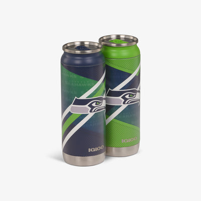 Angle View | Seattle Seahawks Home & Away 16 Oz Can 2-Pack::::Advanced hot & cold retention