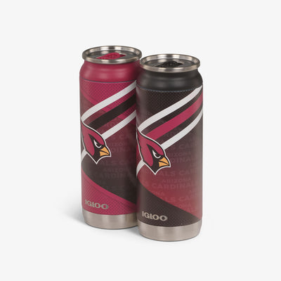 Angle View | Arizona Cardinals Home & Away 16 Oz Can 2-Pack::::Sliding mouth-opening tab