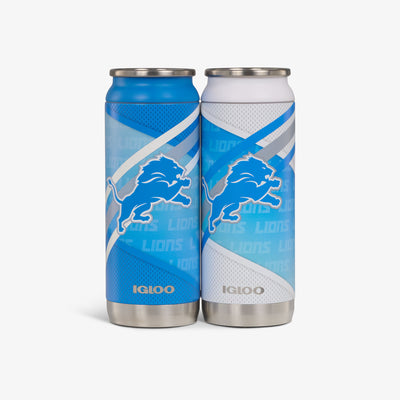 Front View | Detroit Lions Home & Away 16 Oz Can 2-Pack::::Set of 2