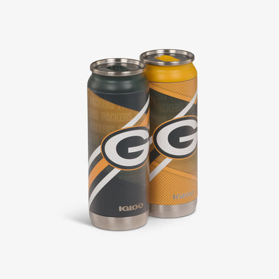 Angle View | Green Bay Packers Home & Away 16 Oz Can 2-Pack::::Advanced hot & cold retention