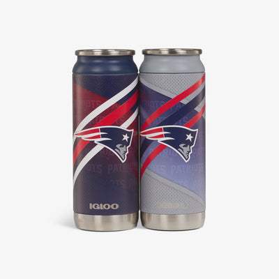 Front View | New England Patriots Home & Away 16 Oz Can 2-Pack::::Set of 2