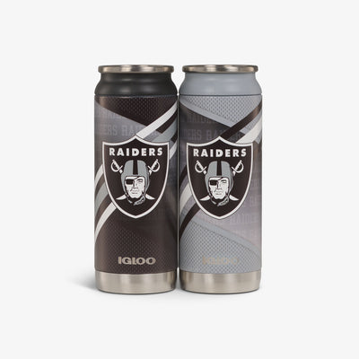 Front View | Las Vegas Raiders Home & Away 16 Oz Can 2-Pack::::Set of 2