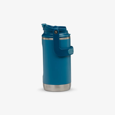 Profile View | 12 Oz Flip ‘n’ Sip Tumbler::Modern Blue::Tuck Tight handle