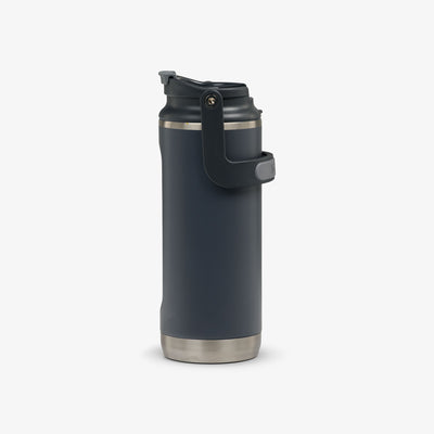 Profile View | 16 Oz Flip ‘n’ Sip Tumbler::Gloss Carbonite::Tuck Tight handle