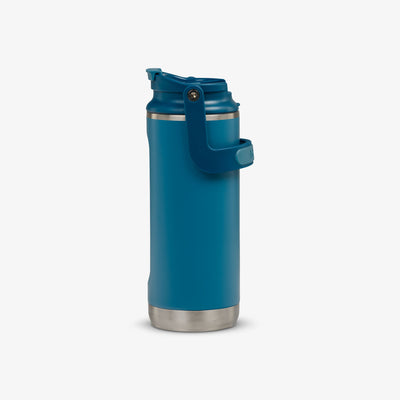 Profile View | 16 Oz Flip ‘n’ Sip Tumbler::Modern Blue::Tuck Tight handle