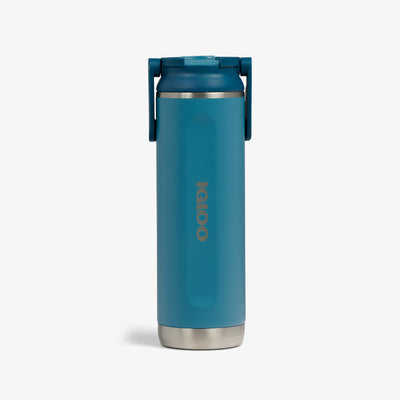 Front View | 20 Oz Sport Sipper Bottle::Modern Blue::Fits in standard cup holders