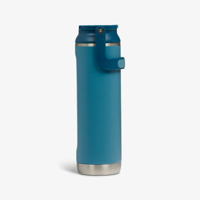 Profile View | 20 Oz Sport Sipper Bottle::Modern Blue::Tuck Tight handle