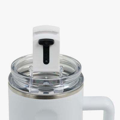 Lid Open View | 1L Beer Mug::White::