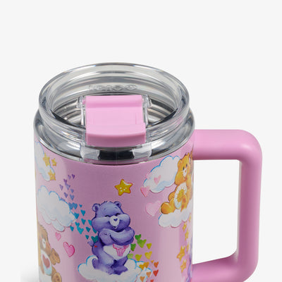 Lid Closed View | The Care Bears™ 32 Oz Travel Mug::::Leakproof Flip ‘n’ Sip lid