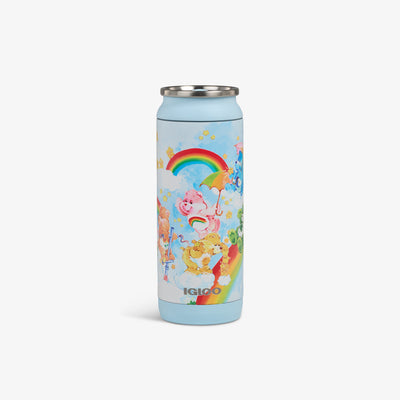 Front View | The Care Bears™ 16 Oz Can::Blue::Durable stainless steel 