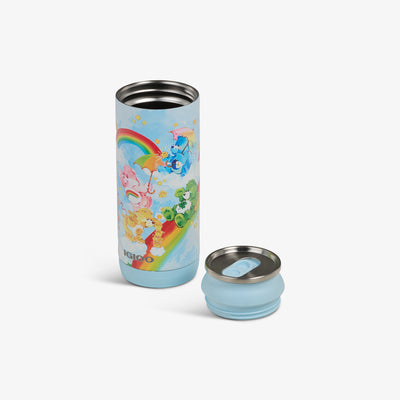 Lid Off View | The Care Bears™ 16 Oz Can::Blue::Removable lid