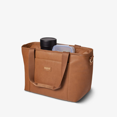 Igloo Luxe Insulated Cooler Tote Cognac